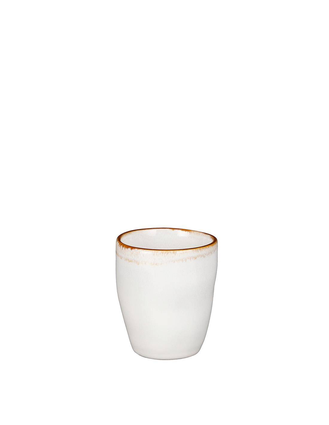 Κούπα κεραμ.espresso λευκή 7,5Χ8,5