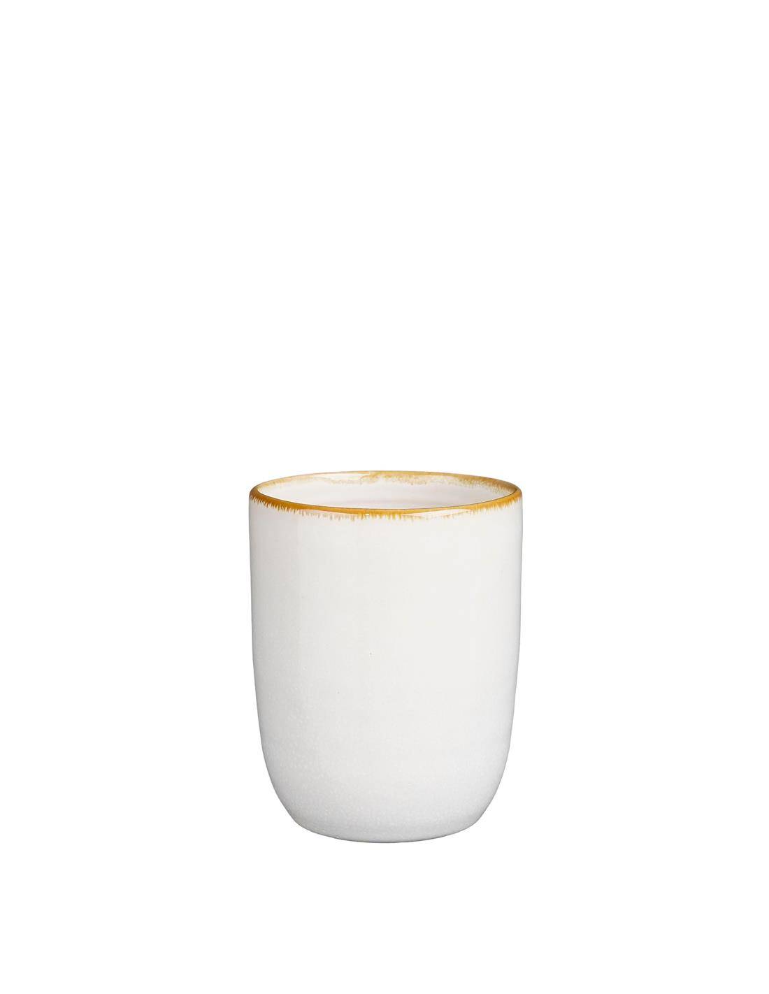 Κούπα κεραμ.λευκή 7,5Χ10