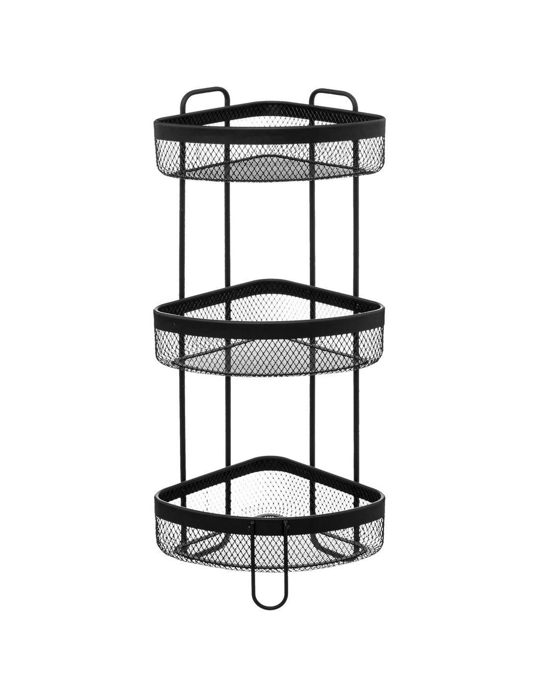 Ραφιέρα μεταλ.μαύρη γωνία Χ3 30,5Χ23,5Χ70,5