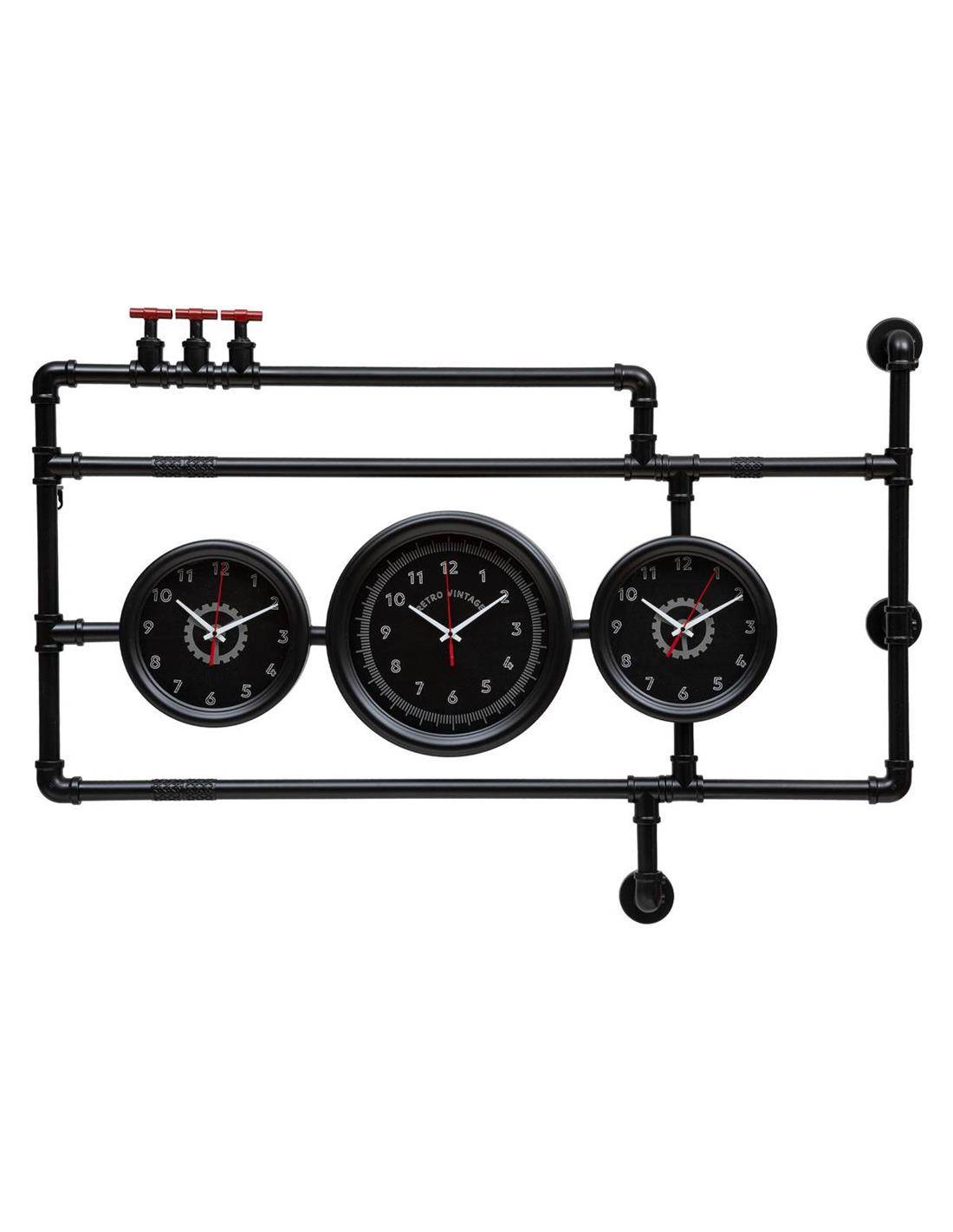 Ρολόι μεταλ.pipes 110Χ76