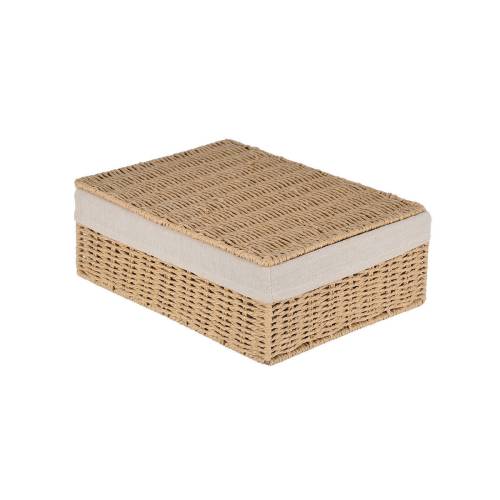 ESTIA ΚΟΥΤΙ ΑΠΟΘΗΚΕΥΣΗΣ & ΟΡΓΑΝΩΣΗΣ BOTANICA 32x24x12cm ΜΕ ΕΣΩΤΕΡΙΚΗ ΕΠΕΝΔΥΣΗ & ΚΑΠΑΚΙ