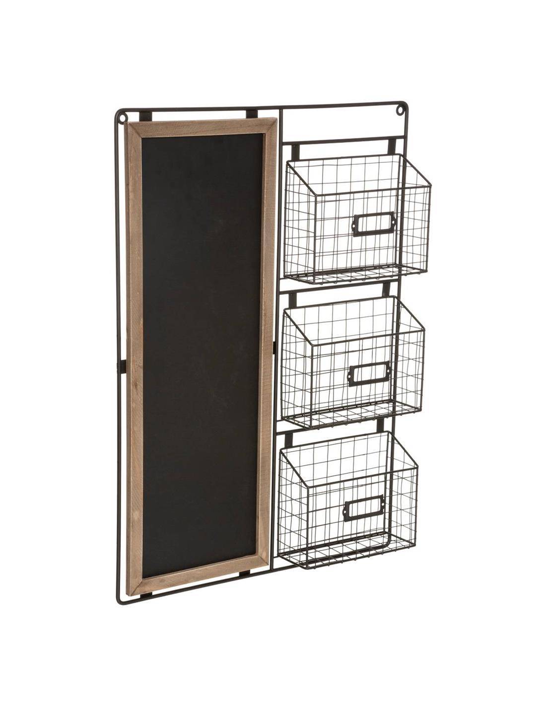 Μαυροπίνακας με μεταλ.καλάθια 50Χ70