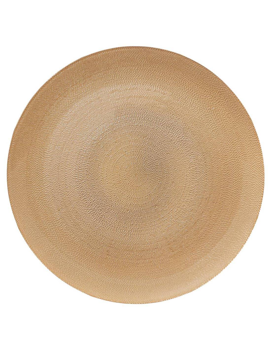 Πιατο / σουπλά γυαλ.χρυσό Φ33