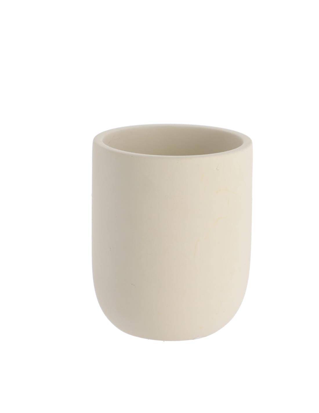 Ποτήρι μπάνιου cement εκρού