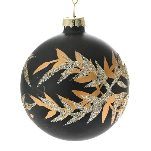 ΜΑΥΡΗ ΜΑΤ ΓΥΑΛΙΝΗ ΜΠΑΛΑ ΜΕ ΧΡΥΣΑ ΦΥΛΛΑ  10ΕΚ ΣΕΤ 4