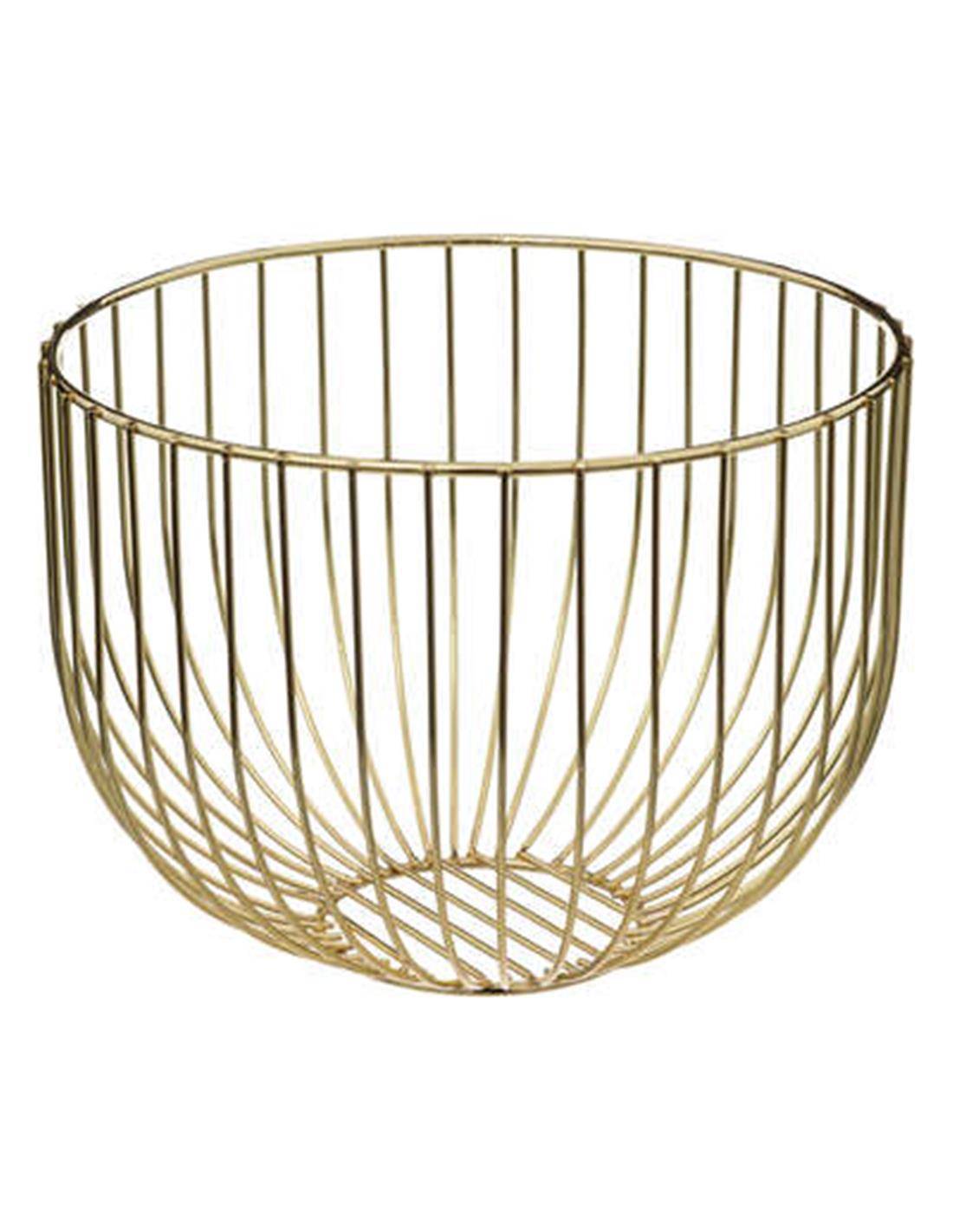 Φρουτιέρα μεταλ.χρυσή 22Χ16,8