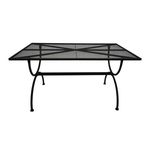 ΜΕΤΑΛΛΙΚΟ ΤΡΑΠΕΖΙ ΕΞΟΧΗΣ Fylliana 191025 ΓΚΡΙ ΧΡΩΜΑ 140x80x72εκ