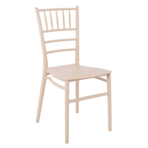 ILONA PP Καρέκλα Εστίασης - Catering Στοιβαζόμενη PP Μπεζ Ε-00024844 Ε385,1