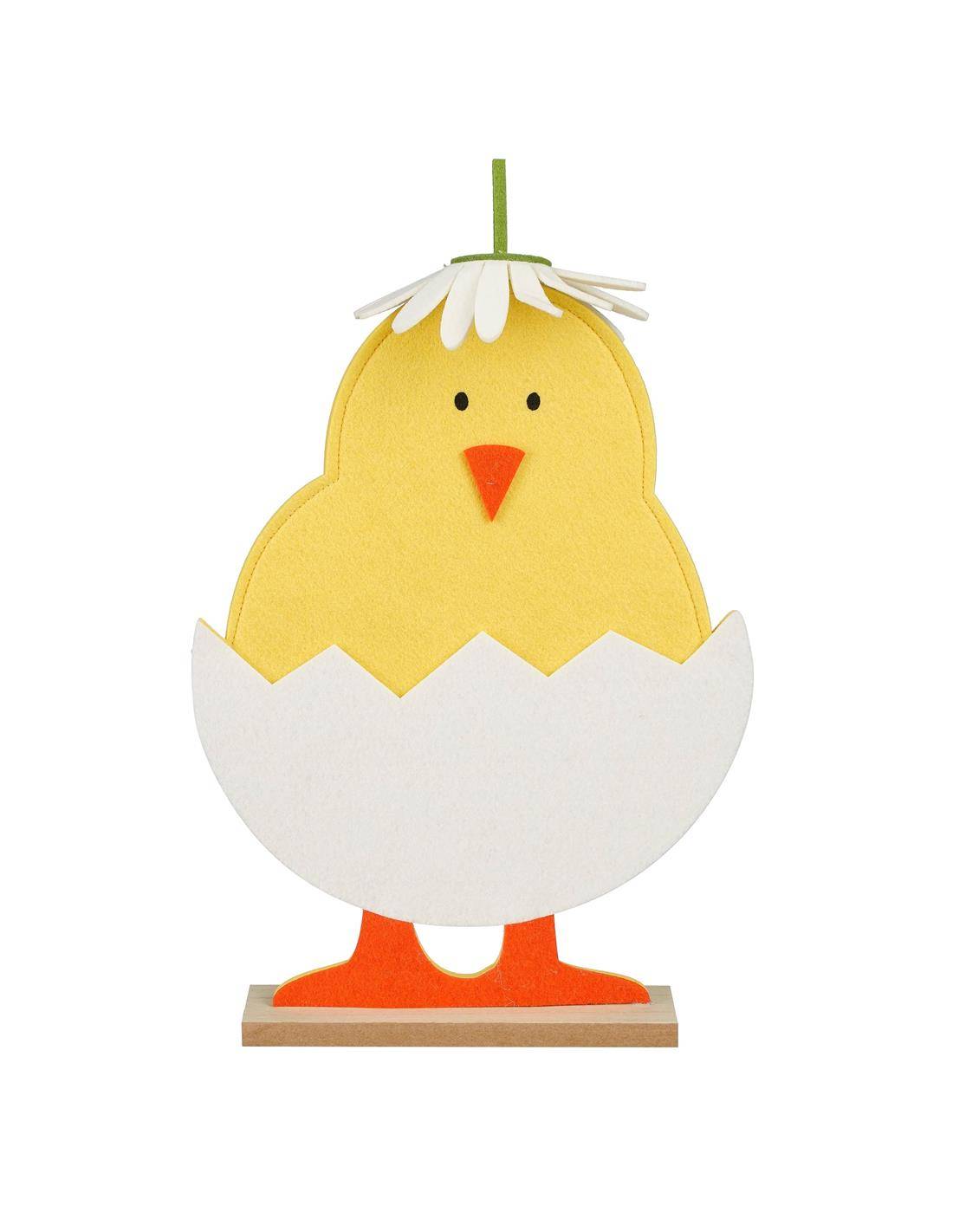 Κοτοπουλάκι κίτρ. σε αυγό ξύλινο27Χ6Χ42CM
