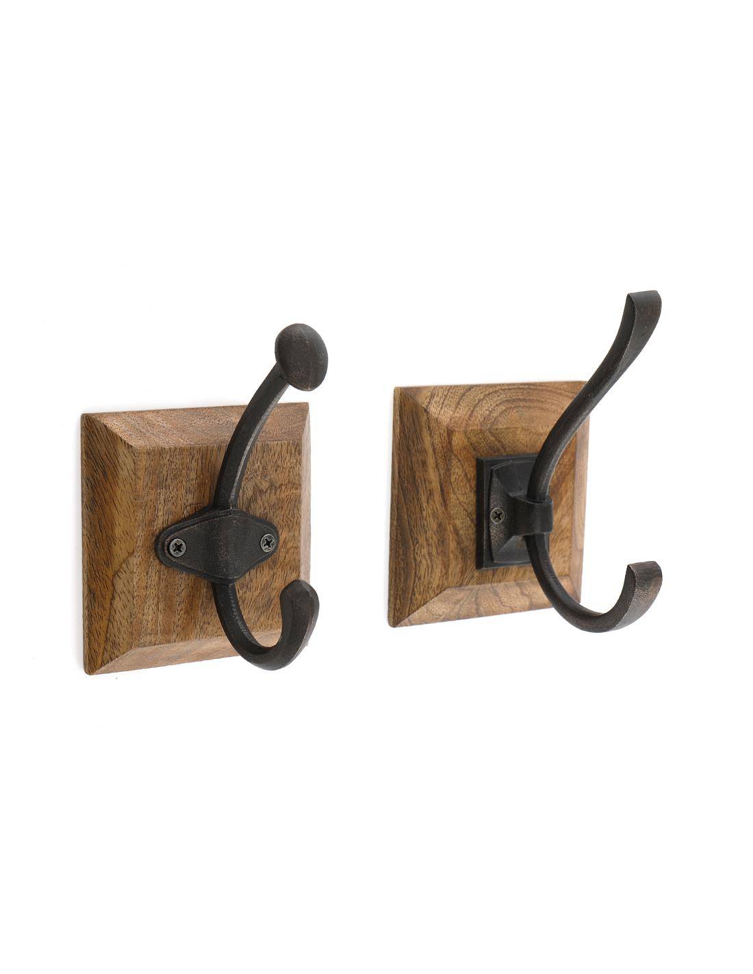 Κρεμάστρα ξύλο-μέταλλο 2σχ.15Χ10cm