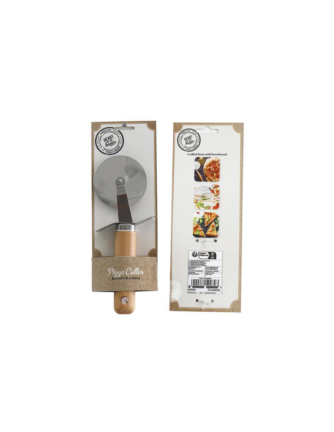 Ρόδα κοπής PIZZA με ξύλινο χέρι 19,5Χ6,5CM