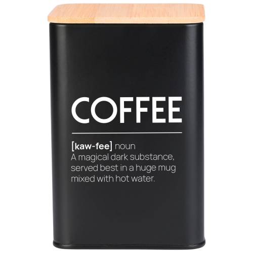 ESTIA ΔΟΧΕΙΟ ΓΙΑ ΚΑΦΕ BAMBOO ESSENTIALS ΜΕΤΑΛΛΙΚΟ 10x13cm ΜΑΥΡΟ