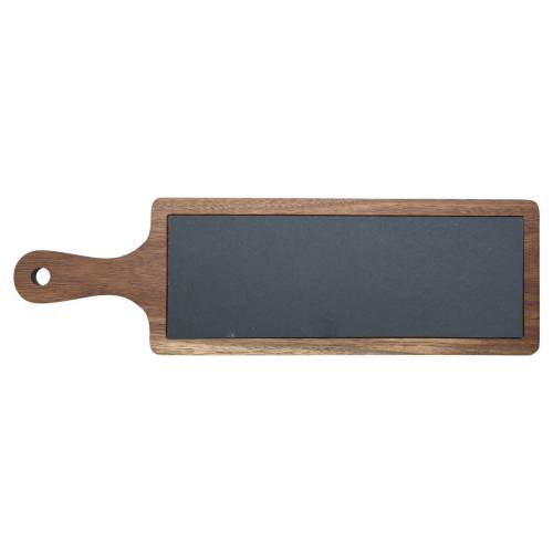 ESTIA ΠΛΑΤΩ ΣΕΡΒΙΡΙΣΜΑΤΟΣ ΣΧΙΣΤΟΛΙΘΟΥ ΜΕ ΞΥΛΙΝΗ ΒΑΣΗ ΑΚΑΚΙΑ 44x13cm