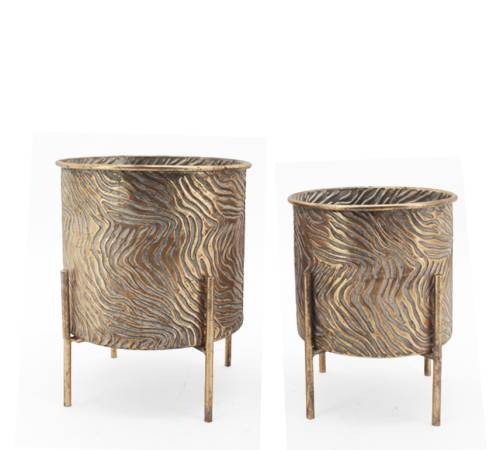 Σ/2 κασπώ με stand,ανάγλυφο σχ.,αντ.χρυσό 24,5/32cm HT597