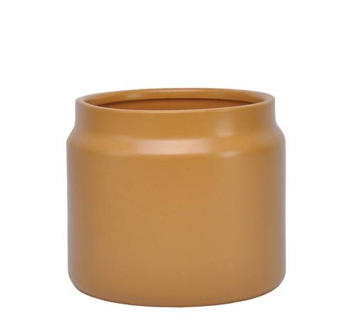 Κεραμικό κασπώ σε χρώμα ώχρα, 22.3x19cm CT456