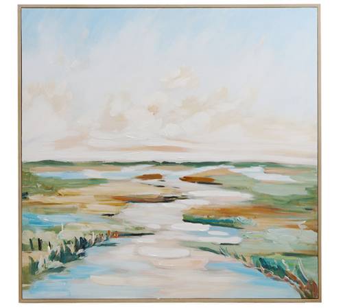 Ελαιογραφία σε καμβά "Country side",80x80cm PI356