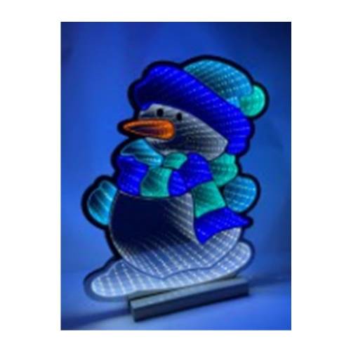 ΦΩΤΙΖΟΜΕΝΟΣ ΜΠΛΕ ΧΙΟΝΑΝΘΡΩΠΟΣ 38Χ60ΕΚ ΣΕ ΞΥΛΙΝΗ ΒΑΣΗ