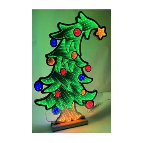 ΦΩΤΙΖΟΜΕΝΟ ΔΕΝΔΡΟ 40Χ60ΕΚ ΣΕ ΞΥΛΙΝΗ ΒΑΣΗ