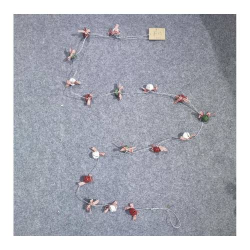 ΓΙΡΛΑΝΤΑ ΜΕ ΛΕΥΞΕΣ ΚΑΙ ΚΟΚΚΙΝΕΣ ΚΑΜΠΑΝΕΣ 2ΜΕΤΡΑ