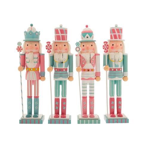 ΠΟΛΥΧΡΩΜΟΙ ΞΥΛΙΝΟΙ ΚΑΡΥΟΘΡΑΥΣΤΕΣ 38ΕΚ 4 ΣΧΕΔΙΑ ΑΣΟΡΤΙ ΜΕ ΛΕΥΚΗ ΒΑΣΗ