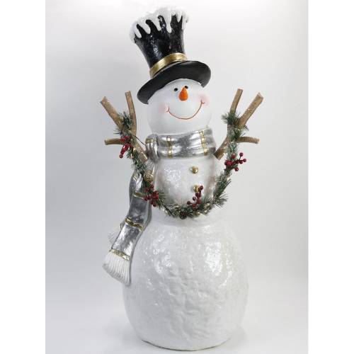 ΛΕΥΚΟΣ ΚΕΡΑΜΙΚΟΣ ΧΙΟΝΑΘΡΩΠΟΣ 50Χ36Χ97 ΕΚ