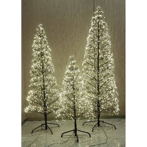 ΦΩΤΙΖΟΜΕΝΟ ΔΕΝΤΡΟ 120EK ΜΕ 1500 LED ΛΑΜΠΑΚΙΑ ΘΕΡΜΟ ΛΕΥΚΟ ΣΕ ΜΑΥΡΗ ΜΕΤΑΛΛΙΚΗ ΒΑΣΗ Φ45ΕΚ