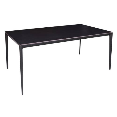 BARRET Τραπέζι Τραπεζαρίας - Κουζίνας, Alu Μαύρο, Επιφάνεια Sintered Stone Μαύρο Ε-00025116 ΕΜ835,3