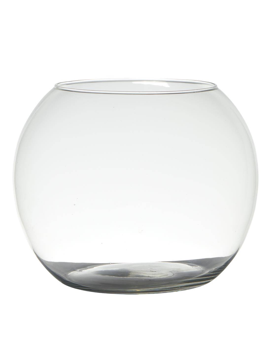 Βάζο γυάλ.μπουλ διάφανο Φ25 Η20cm