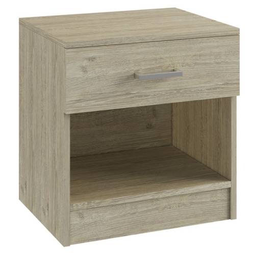 DEVON Κομοδίνο με 1 Συρτάρι, Απόχρωση Sonoma Ε-00025304 Ε757,2