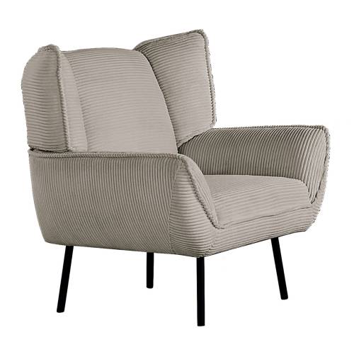 EMERALD Πολυθρόνα - Σαλονιού - Καθιστικού, Ύφασμα Μπεζ Ε-00024947 Ε9418,1