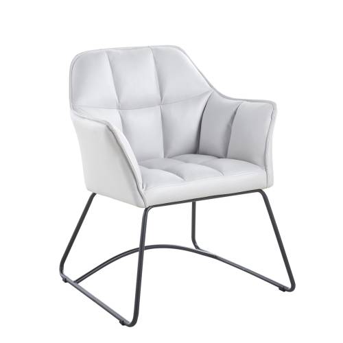 POLLY Πολυθρόνα Μέταλλο Βαφή Μαύρο, Ύφασμα Suede Γκρι Ε-00025098 ΕΜ719,2