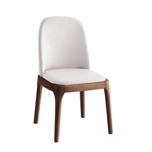 VISTA Καρέκλα Τραπεζαρίας- Κουζίνας, Απόχρωση Καρυδί, Pu Εκρού Ε-00025250 Ε797,1