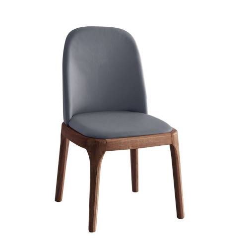 VISTA Καρέκλα Τραπεζαρίας- Κουζίνας, Απόχρωση Καρυδί, Pu Ανθρακί Ε-00025252 Ε797,3