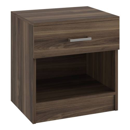 DEVON Κομοδίνο με 1 Συρτάρι, Απόχρωση Καρυδί Ε-00025303 Ε757,1