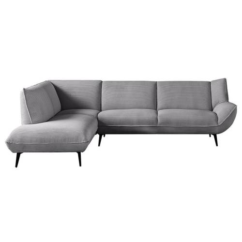 EMERALD Καναπές Σαλονιού Δεξιά Γωνία, Ύφασμα Γκρι Ε-00024952 Ε9419,21