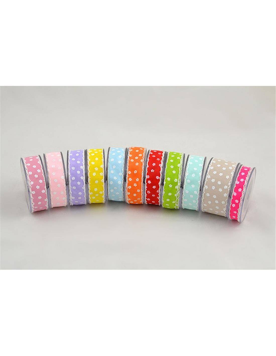 Κορδέλα γκρο daisy 3.5εκ.Χ9.1Μ