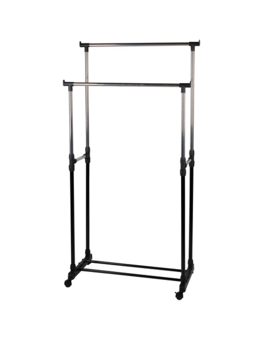 Κρεμάστρα δαπέδου μεταλ. 2πλή 75x42x93-158cm