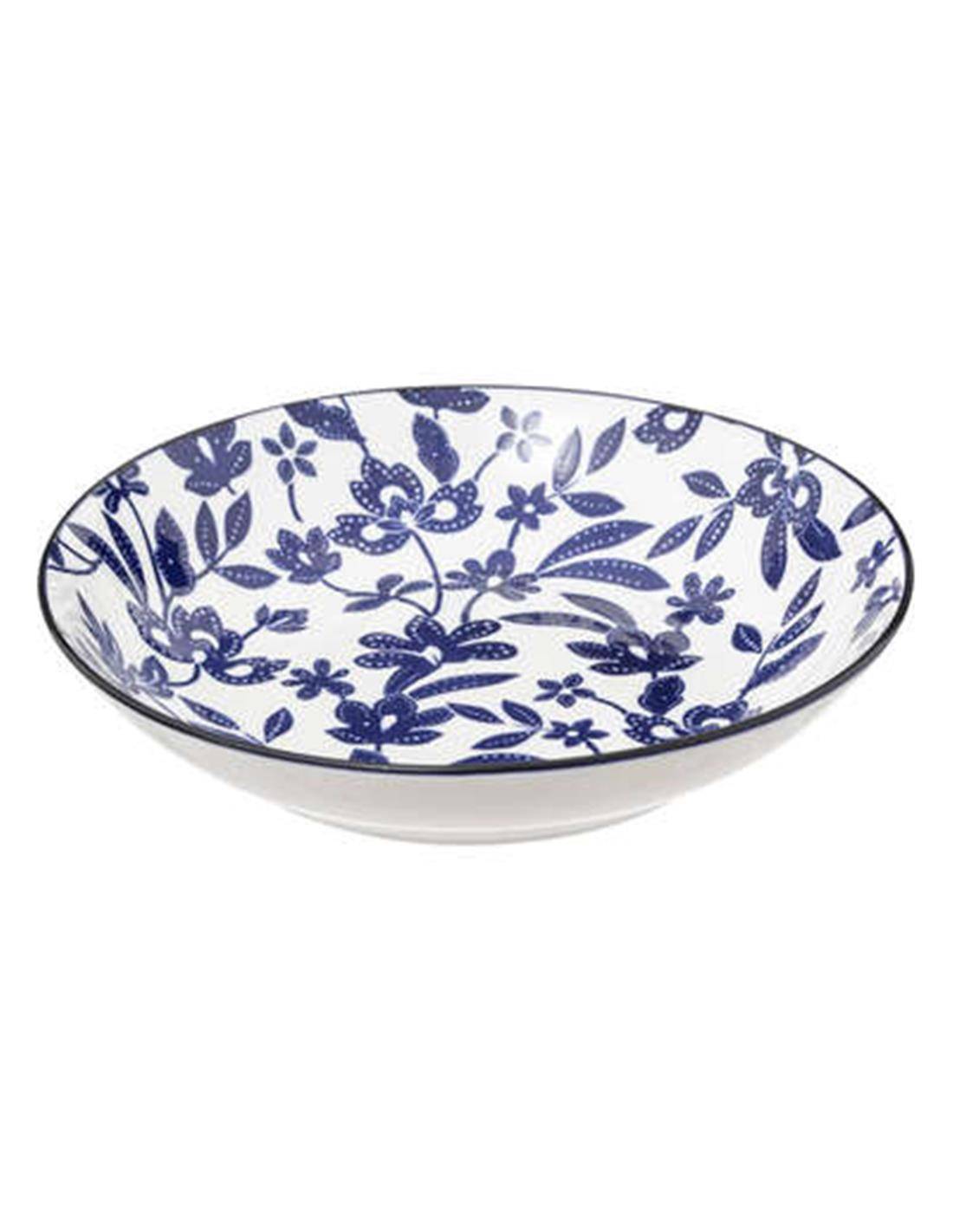 Πιάτο βαθυ πορσ.μπλε/άσπρο MARIA Φ20