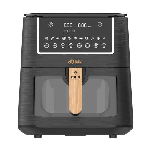 ESTIA ΦΡΙΤΕΖΑ ΑΕΡΟΣ OAK 1500w 7.2lt ME ΨΗΦΙΑΚΗ ΟΘΟΝΗ & 11 ΠΡΟΓΡΑΜΜΑΤΑ ΜΑΓΕΙΡΕΜΑΤΟΣ