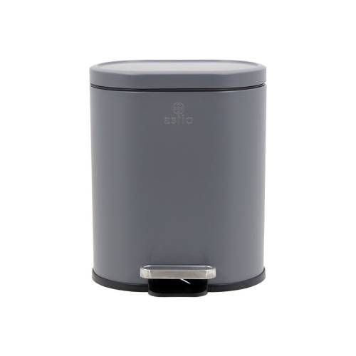 ESTIA ΧΑΡΤΟΔΟΧΕΙΟ ΜΠΑΝΙΟΥ OVOID SOFT CLOSE 6lt ΓΚΡΙ