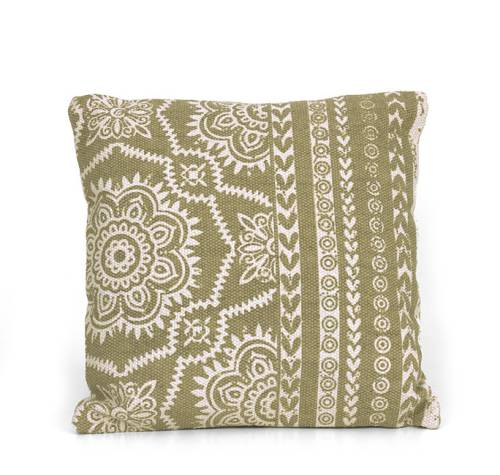 Μαξιλάρι σε στύλ κιλιμιού με γεωμετρικό σχέδιο, μπέζ, 45x45cm HM341