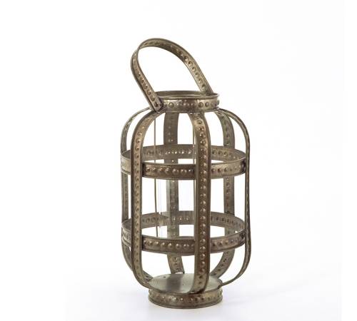 Vintage σιδερένιο φανάρι σχ.οβάλ 32,5cm HT422