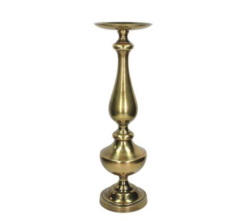 Μεγάλο κηροπήγιο αλουμινίου χρυσό,18x59cm WER-6971