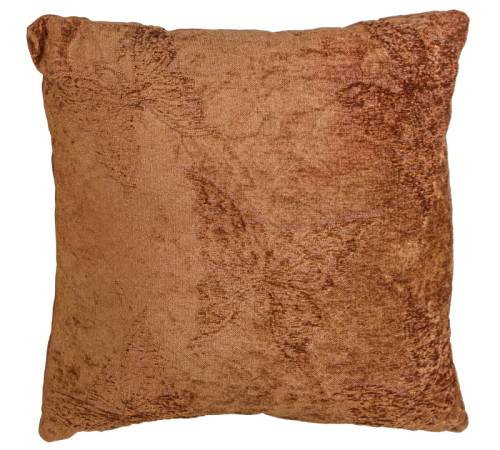 Μαξιλάρι ζακάρ σε χρώμα της κανέλας,45x45cm RC146