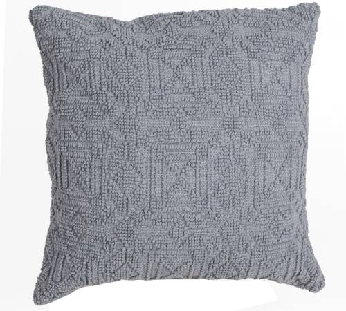 Μαξιλάρι γεωμετρικό ζακάρ, αν.γκρι,45x45cm RC155