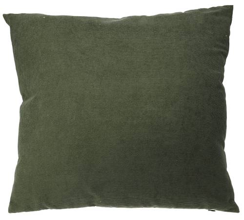 Μαξιλάρι βελουτέ ριγέ 45x45cm χακί χρ. HE310