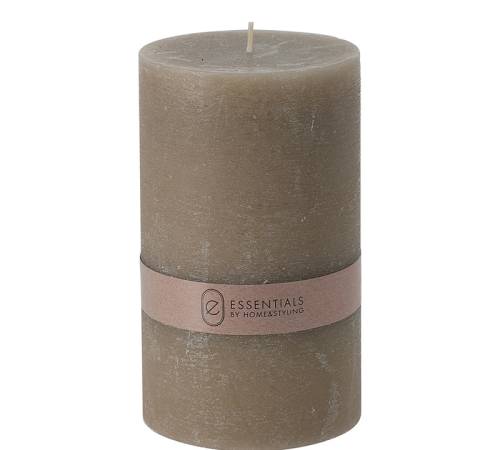 Κερί κορμός 9x15cm, ρουστίκ, καφέ/γκρι CA343