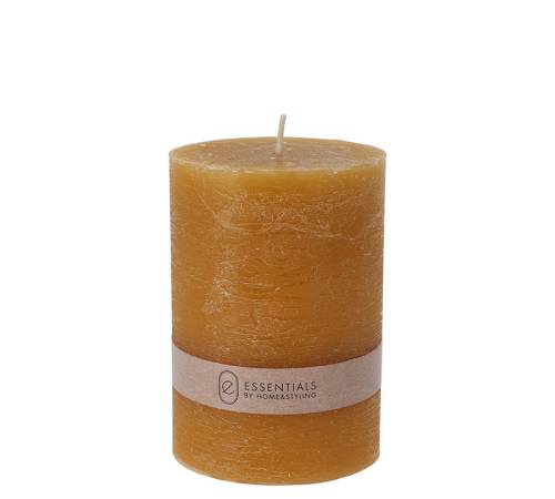 Κερί κορμός 7x10cm, ρουστίκ, ώχρα CA346