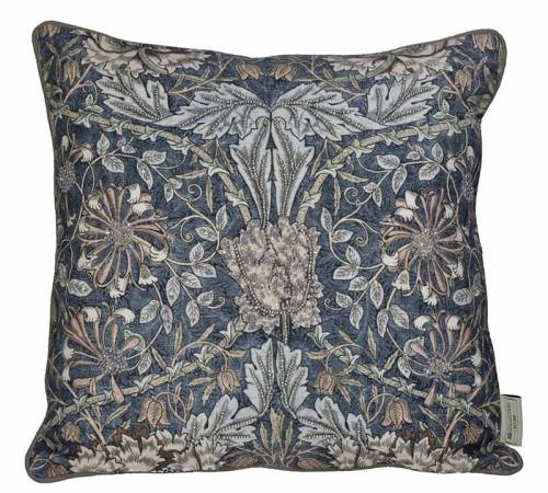 Μαξιλάρι vintage με κέντημα γκρι,45x45cm KAL-0491