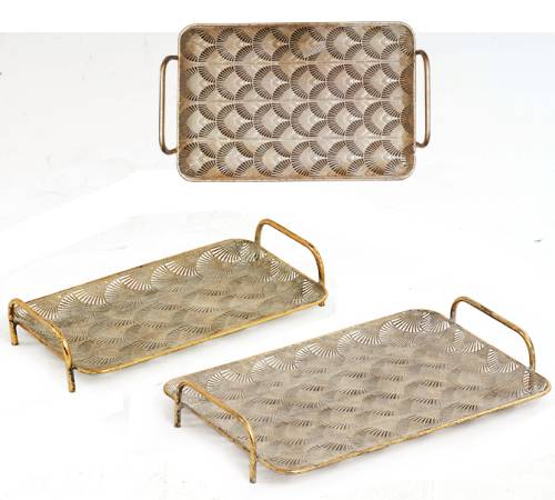 Σετ/2 δίσκοι σερβίς σχ.πάπυρος 41,5/48cm HT626